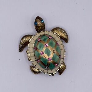 Vintage Betsey Johnson Turtle Locket Pendant